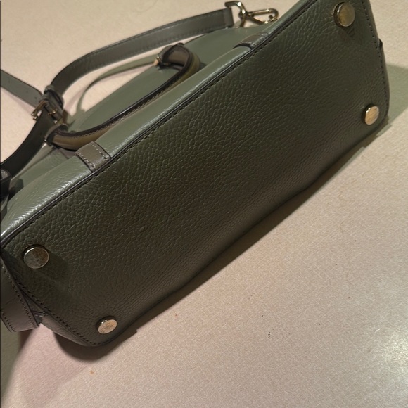 Michael Kors Green Leather Satchel with Gold Hardware - Picture 8 of 8